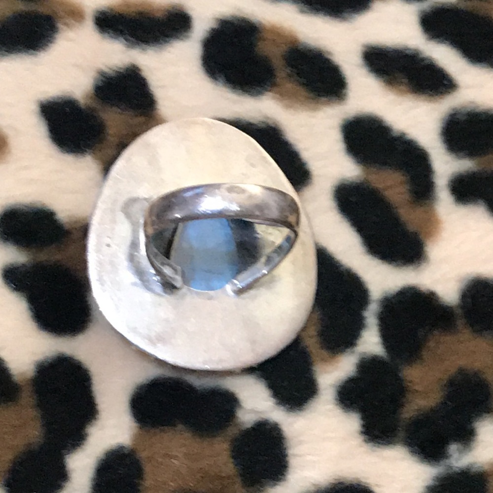 Sterling Silver Rainbow MOONSTONE Rainbow Healing Ring 7 925 Jewelry Gemstone - Picture 5 of 16